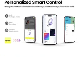 Picun Solo 6 – Draadloze Koptelefoon – Hoofdtelefoon – 140 uur Speelduur – Bluetooth 5.4 – Paars — thumbnail 5