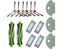 Complete set vervangingsonderdelen voor Roomba Combo / R1138 / R111840, met 2 borstels, 3 mops, 4 filters, en 3 x 2 zijborstels