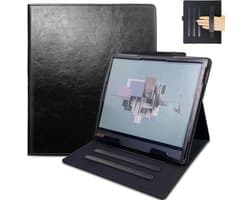 Boox Note hoes - Magnetische Standcover - Geschikt voor Boox Note Air5 C/Air4 C/Air3 C/ Air3 B/W (2025/2024/2023)- Met Automatische Slaap/Waak - PU Leren Hoes - Zwart