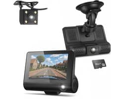 Living Needs Dashcam Auto – Voor & Achter Full HD Camera – Parkeerstand – G-sensor – Nachtvisie – 170° Groothoek – Loop Recording