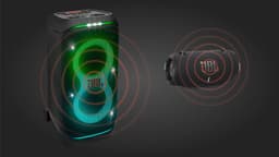 JBL Partybox Stage 320 - Draadloze Bluetooth Party Speaker - Op Wielen - Uitschuifbare Hangreep - LED verlichting - 18 uur - Spatwaterdicht - Zwart — thumbnail 2