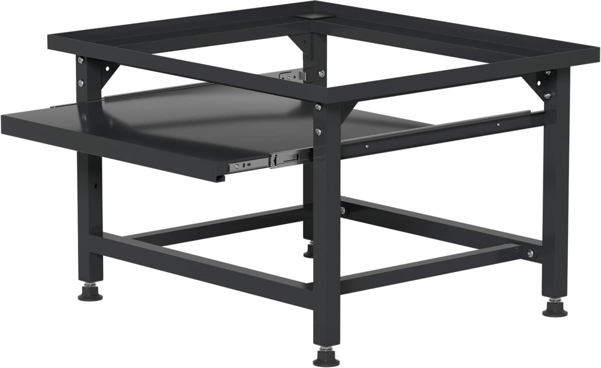 Wasmachine Verhoger - Wasmachine opbouwmeubel - Wasmachine Sokkel - 150 kg belastbaar - 63x54x42cm - Zwart — afbeelding 1