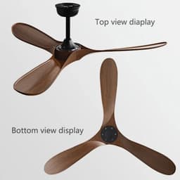 Livano Plafondventilator - Met Verlichting - Plafond Ventilator - Met Lamp - Plafonniere Met Ventilator - Zwart - 106cm — thumbnail 2