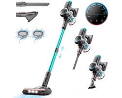 CLGP® Stofzuiger Draadloos - Steelstofzuiger Snoerloos - Tapijtreiniger