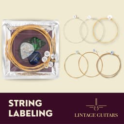 Premium Akoestische Western gitaar snaren - WSP-011 - Gitaarsnaren - Inclusief 3 Celluloid Plectra — thumbnail 3