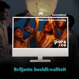 Pora&Co - Portable monitor - Touchscreen - Beelscherm 15.6 inch - HDMI & USB-C - Full HD - Draagbare Monitor — thumbnail 3