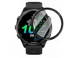 Screenprotector geschikt voor Garmin Forerunner 970 - 47 mm - Volledige cover - Hoge kwaliteit screen protector - PMMA – 47mm - 1 stuk - TechDefend