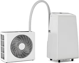 Evolar Mobiele Split Airco Zonder Afvoerslang - 4-in-1 - 12000BTU - met Luchtontvochtiger - Voor Slaapkamer - WiFi - Zonder Afvoer / Slang - EVO-SAP12CHW — thumbnail 1
