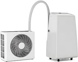 Evolar Mobiele Split Airco Zonder Afvoerslang - 4-in-1 - 12000BTU - met Luchtontvochtiger - Voor Slaapkamer - WiFi - Zonder Afvoer / Slang - EVO-SAP12CHW