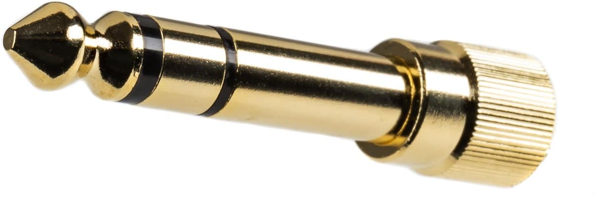 Fame 6,35mm Adapter M5 voor Kopfhörer - Koptelefoon kabel - Vergulde contacten — afbeelding 1