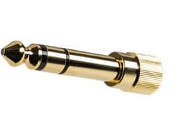 Fame 6,35mm Adapter M5 voor Kopfhörer - Koptelefoon kabel - Vergulde contacten