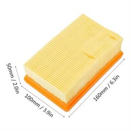 1x HEPA Filter Geschikt voor Kärcher MV4 MV5 MV6 WD4 WD5 WD6 – Vervangend Vlakfilter – 160x100x50 mm – Voor Nat- en Droogzuigers – Stofzuigeraccessoire — thumbnail 2