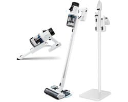 MEDION P400 W steelstofzuiger met wisfunctie (snoerloos, zakloos, cycloontechnologie, 400 watt, 2-in-1 steelstofzuiger, handstofzuiger, oplaadbare batterij, stofsensor, HEPA H13, LED-touchdisplay, bor