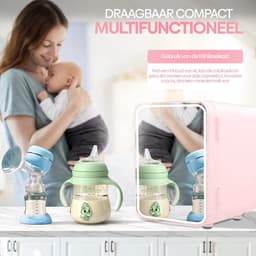 MKSS® Skincare Fridge 4L - Organizer - Make up Koelkast - Beauty Fridge - Wit en Roze — thumbnail 9