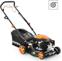 FUXTEC FX-RM4346 Benzine Grasmaaier – 3-in-1 – 43 cm – Zelfrijdend met Achterwielaandrijving – Mulchfunctie & 40L Opvangbak – Big Wheels — thumbnail 4