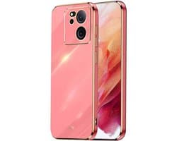 Allecto Plus - Ultradunne rode hoes van zachte siliconen TPU voor Xiaomi Mi 13T - Premium kwaliteit en schokabsorberend