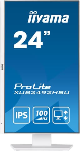 iiyama ProLite XUB2492HSU-W6 - 24 inch - Full HD - IPS - USB-Hub (4x) - Verstelbaar - wit — thumbnail 5