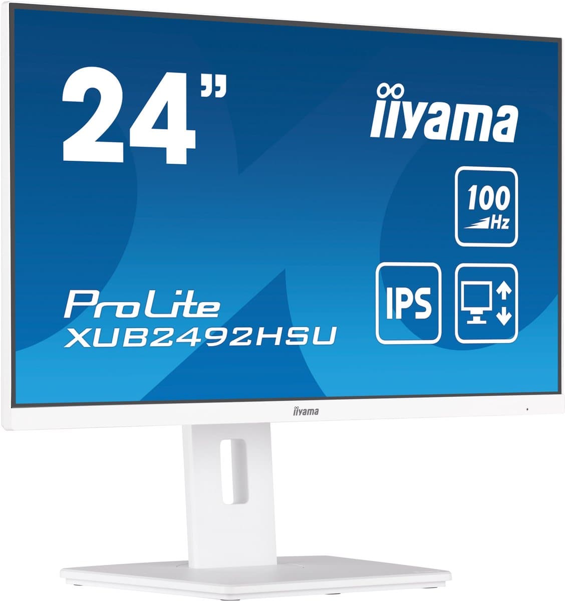 iiyama ProLite XUB2492HSU-W6 - 24 inch - Full HD - IPS - USB-Hub (4x) - Verstelbaar - wit — afbeelding 1