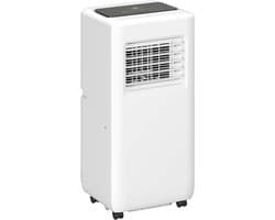 HOMCOM-Mobile Klimageräte aus ABS-Kunststoff, Stahl Weiß