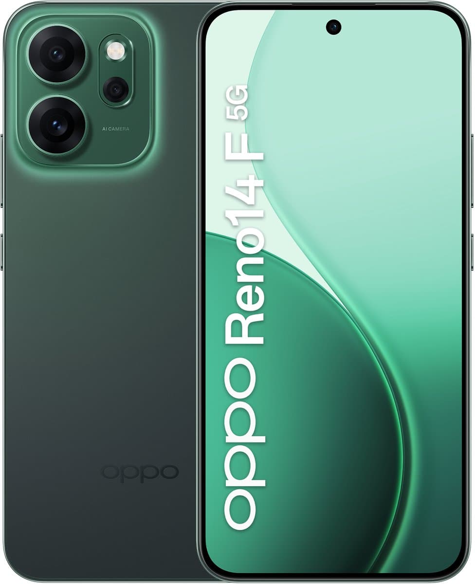 OPPO Reno14 F 256GB Luminous Green 5G — afbeelding 1