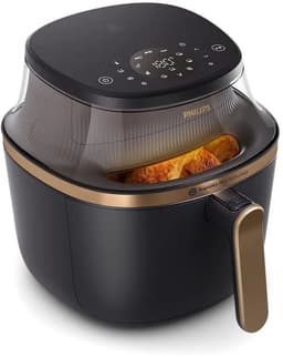 Philips 3000 Series Airfryer - NA332/00 - Kijkvenster - RapidAir Plus - 6.2L - Tot 5 Personen - Zwart — thumbnail 4