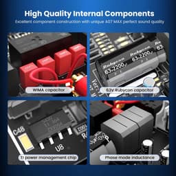 RFWR® Krachtige Mini HiFi Versterker 600W - Overbrugbare Mono Stereo Eindversterker met 3,5 mm Uitgang — thumbnail 2