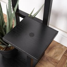 SERALUXE - Plantenrek met 4 Lagen - Plantenstandaard - Plantentafel - Plantenrekken - Plantentrap - Plantentafeltje voor binnen - buiten - Plantenrek voor Bloempotten - Planten etagere - Zwart — thumbnail 2