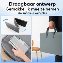 Stemap® Portable Monitor Triple - Full HD - Geschikt Voor 14” / 17,3” Tri-Screen - Laptop Scherm Uitbreider - Inclusief Beschermhoes en Kabels - 2 Jaar Garantie — thumbnail 5