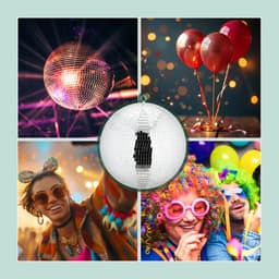 discobal - Ø 40 cm - met ophangooje - zilver — thumbnail 3