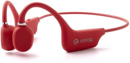 Sanag Bone Conduction Headphone-Draadloze Sport Headphone – Bluetooth Sport Hoofdtelefoon – Open Ear Draadloze Koptelefoon – Waterdicht, Lichtgewicht & Met Microfoon – Voor Hardlopen en Fietsen – Rood– Sanag-A5X — thumbnail 1