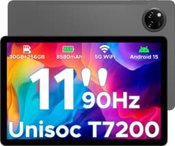 DOOGEE Tab A9 Pro+ - Tablet - 30GB RAM (6GB+24GB) - 128GB ROM（TB/TF）- 11Inth 90Hz HD+ - 8580mAh - Android 15 - Unisoc T7200 - Dual Speakers - Grijs — thumbnail 1