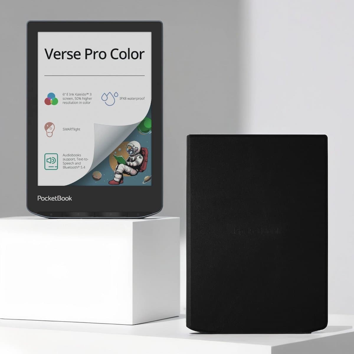 PocketBook Verse Pro Color - Stormy Sea + Zwart PocketBook hoesje — afbeelding 1