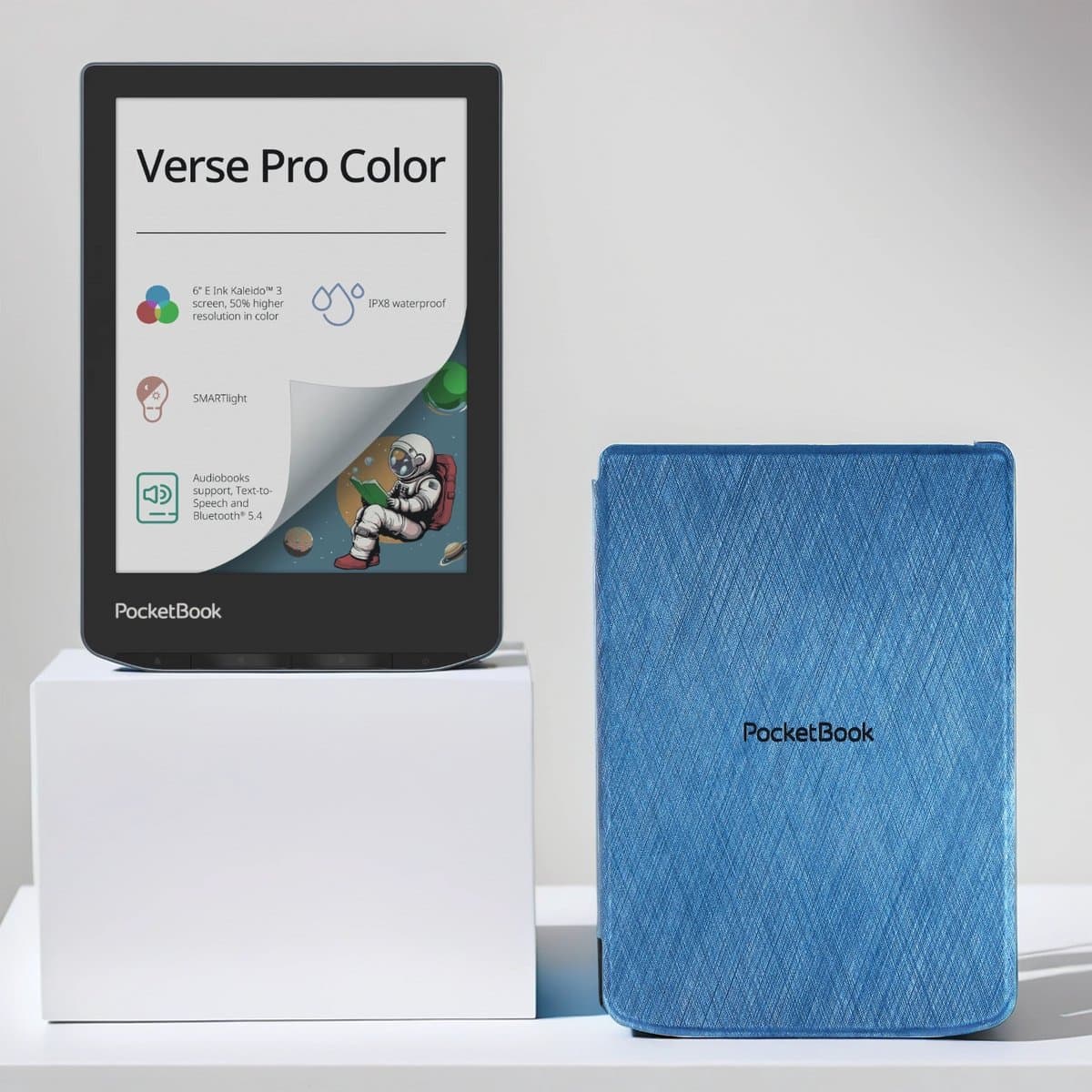 PocketBook Verse Pro Color - Stormy Sea + Blauw PocketBook hoesje — afbeelding 1
