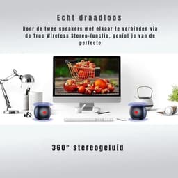 GTB® Douche Speaker - Badkamer Speaker - Douche Speaker Bluetooth - Zwart - 6cm x 13cm x 10cm — thumbnail 2