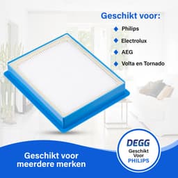 DEGG® - HEPA 13 Filter - Geschikt voor Philips, AEG en Electrolux - Vervangt FC8038 - Stofzuiger filter - 1 STUK(S) — thumbnail 4