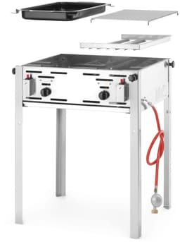 HENDI Roast-Master Maxi – krachtige gasbarbecue – 11,6 kW – roestvast staal – 650x540x840 mm — thumbnail 3