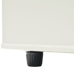 Retro koelkast. Koel-vriescombinatie, 105,5 cm hoog, 41 cm breed, twee deuren, met een totaal volume van 92 liter, vriesvolume van 28 liter. Deurvakken en glazen planken. 116 kWh/jaar, -27 °C ~13 °C, ledverlichting, wit — thumbnail 19