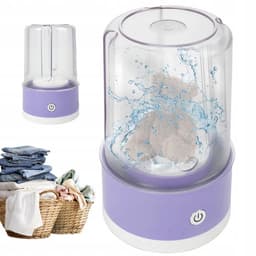 Draagbare wasmachine voor ondergoed - Mini-wasmachine - Krachtige vlekverwijdering - Allround handscrubbing - Geschikt voor appartementen, slaapzalen, hotels en campings — thumbnail 1