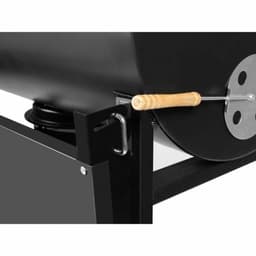Houtskoolbarbecue met Deksel en Wielen Fieldmann FZG 1007 Zwart — thumbnail 2