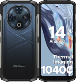 DOOGEE Fire 6 Thermisch ontgrendeld 4G robuuste smartphone 6,56" Batterij 10400 mAh 16GB + 256GB 50MP + 8MP,Blauw — thumbnail 1