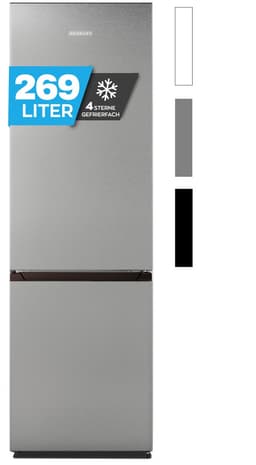 Heinrich´s HKS 3491 Koel- en vriescombinatie 269 liter - XXL - koelvolume 198 l, vriesvak 71 l - stil 39 dB - energieklasse D - inox — thumbnail 1