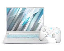 Acer Nitro V 14 AI ANV14-62-R767 - CoPilot+ PC - Gaming Laptop - 14.5 inch 165Hz - AMD Ryzen AI 7 - 32GB - 1TB SSD - RTX 5060 - Wit - inclusief Nitro Wireless Controller