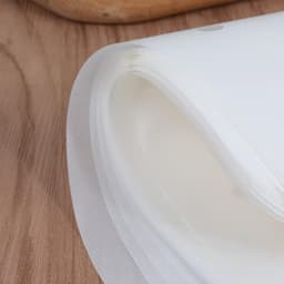 Parchment Paper Sheets voor Air Fryer - 100 Stuks - Perforated Air Fryer Liners - Steaming Parchment Liner - Non-Stick Parchment Paper voor Bakken - Cookies - Koken - Bamboo Steamer - 8 Inch — thumbnail 5