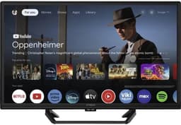 STRONG - TV 24” (60 cm) HD SRT24HG4723C Smart Google TV - 12V Ideaal Caravan, camping, boot - Geïntegreerde drievoudige tuner - 2 HDMI-poorten (1 ARC) + 1 USB-poort + Mini-AV + Antenne/Sat-aansluiting - Zwart — thumbnail 1