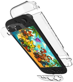 Hoesje Geschikt voor Nintendo Switch 2 Case Hoes Hard Cover Schokbestendig - Hoes Geschikt voor Nintendo Switch 2 Hoes - Transparant — thumbnail 1
