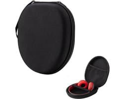 Koptelefoon case - 21 x 19 x 6 cm - Over-ear hoofdtelefoontas - Harde beschermhoes - On-ear/Over-ear case - Headset - Koptelefoon hoesje - Universele - Beschermhoes - Draagtas - Waterbestendig - Stootvast - Oortjes opberg hoesje - Zwart