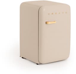 CREATE - Koelkast in retrostijl - Zand - Handvat Hout - FRIDGE RETRO 107L — thumbnail 8