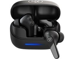 JLab Jbuds Pods ANC Oortjes Draadloos – 56 Uur Batterijduur – Draadloze Oordopjes - Bluetooth Multipoint – Hybrid Active Noise Cancelling Oortjes – Aanpasbare Equalizer Instellingen EQ4 – Fast Charging Case Met Ingebouwde Oplaadkabel - Zwart