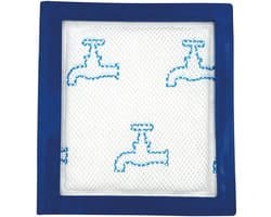 Multaparts® uitwasbaar filter geschikt voor AEG LX9 series & Electrolux UC.. series | Motorfilter in rubberen houder | Afmetingen: 15,5 x 14,3 x 2 cm | Alternatief voor AEG 1184129029