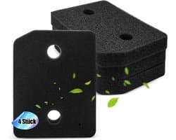 4 stuks droogfilters droger warmtepompdroger filter, fijn/grof 207 x 157 x 30 mm sokkelfilter, warmtewisselaar sponsfilter pluisfilter voor condensdroger - geschikt voor Miele T1 9164761